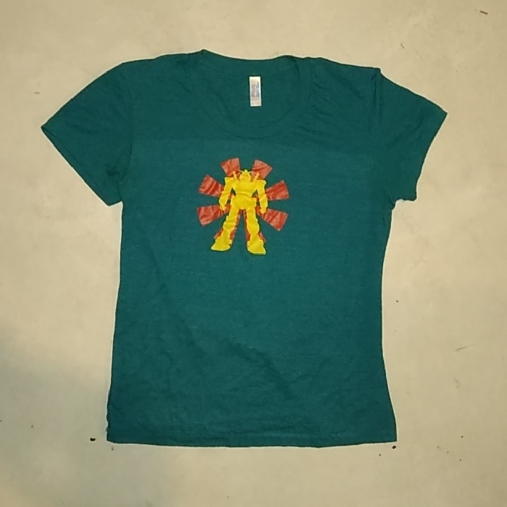 Green Mecha Robot Transformer Gundam Anime T-Shirt